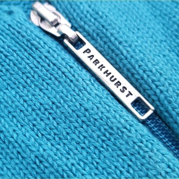 Parkhurst zip up Cardigan teal - Picture 6 of 10